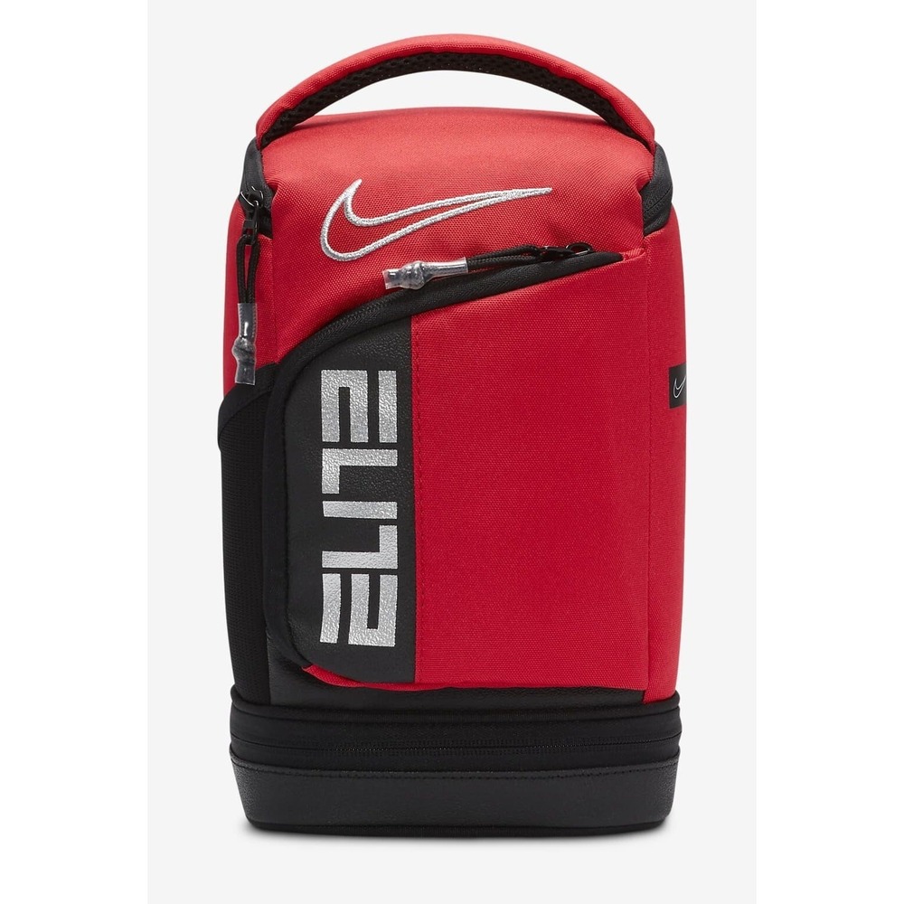 Nike Elite Fuel Pack Insulated Zippered Lunch Bag Univ. Red + Black 9A2904 NEW